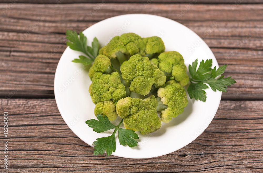 Boiled green broccoli Boiled green broccoli