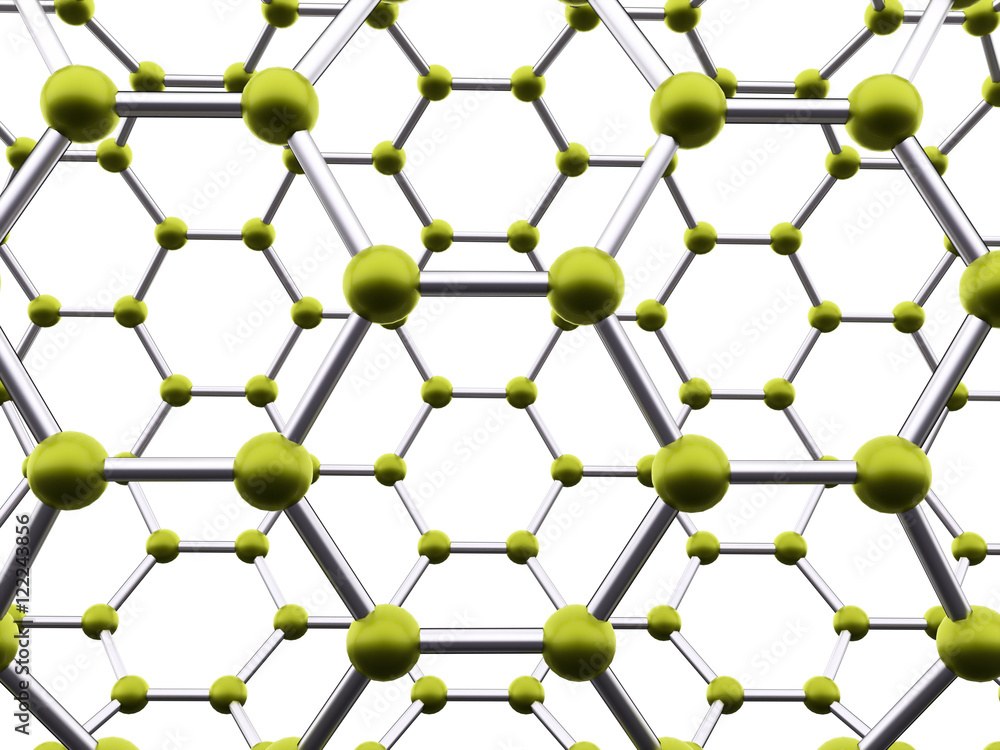 Molecular mesh structure rendered Molecular mesh structure rendered