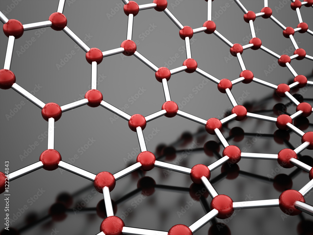 Molecular mesh structure rendered Molecular mesh structure rendered