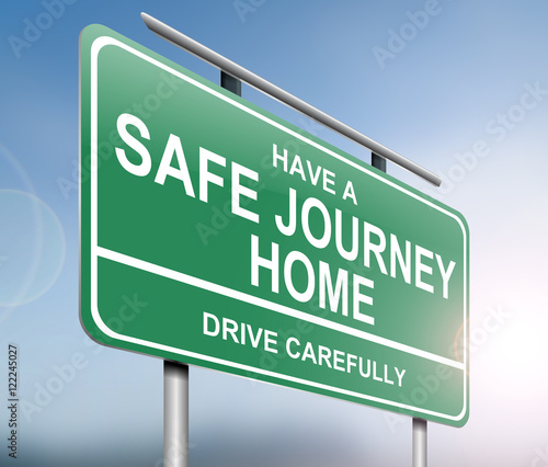 Fotografija Drive safely sign.