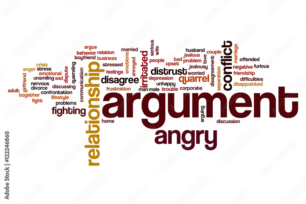 Argument word cloud