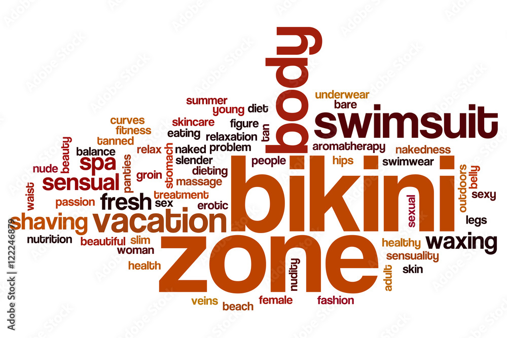 Bikini zone word cloud Bikini zone word cloud
