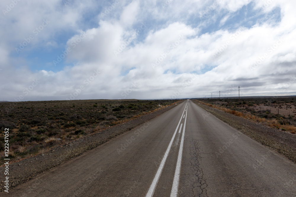 Fototapeta premium Cloudy Day - Fraserburg Landscape