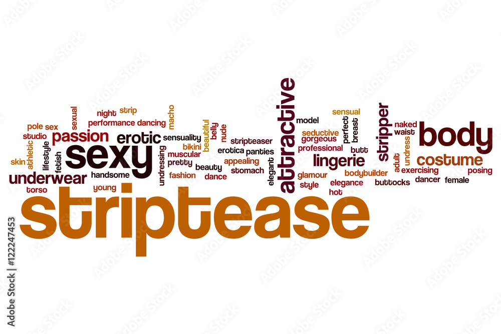 Striptease word cloud