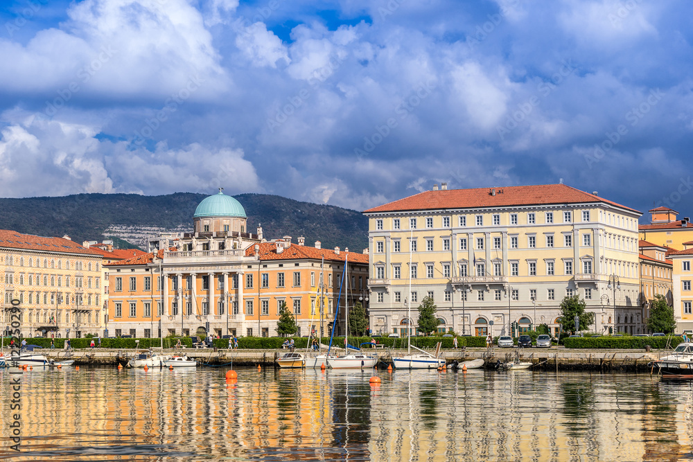 Palazzo Carciotti on the Promenade of the Italian city of Trieste