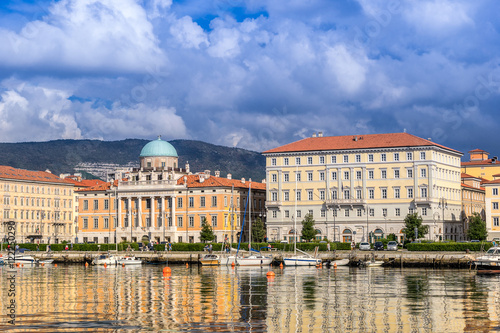 Palazzo Carciotti on the Promenade of the Italian city of Trieste photo