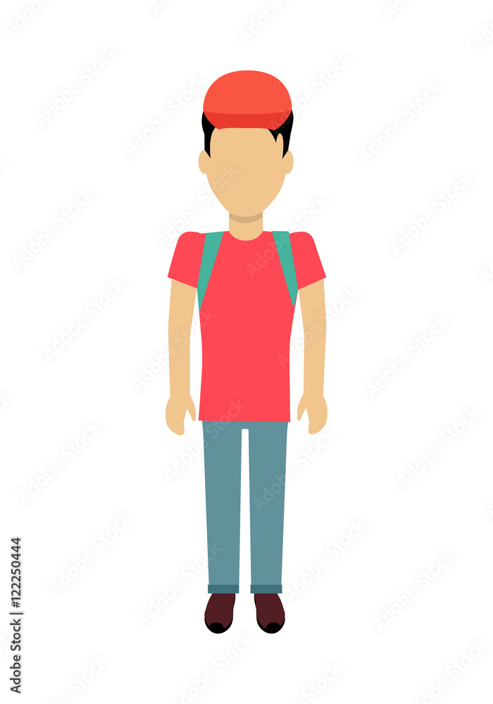 Man Character Template Vector Illustration. Man Character Template Vector Illustration.