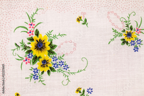 Vintage textile texture with beautiful, fine embroidery