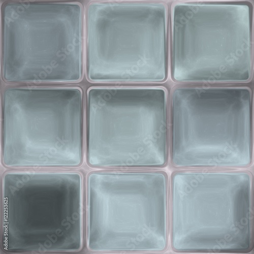 Soft blue grey glass or crystal tiles unique seamless texture 