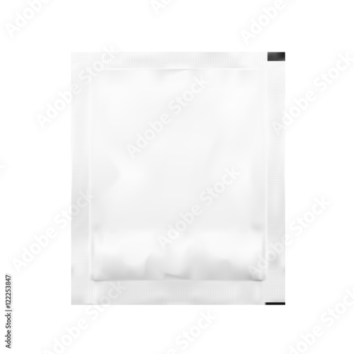 White Blank Foil Pouch Packaging For Salt, Sugar, Sachet