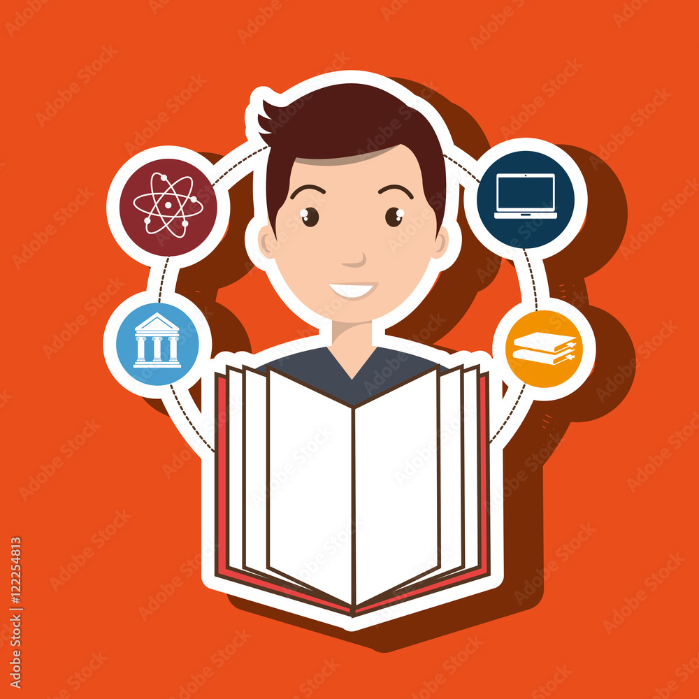 student books college laptop vector illustration eps 10 student books college laptop vector illustration eps 10