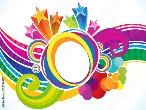abstract rainbow magical explode