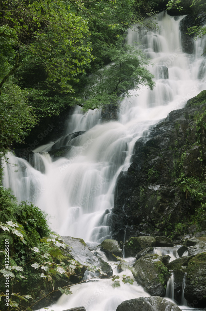 Obraz premium Torc Waterfall, Killarney National Park, Ireland, Europe