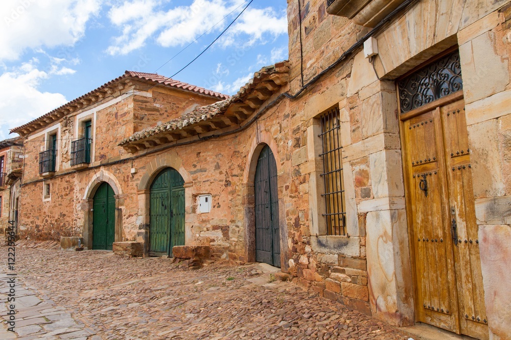 Casas Tradicionales del Pueblo de Castrillo de Los Polvazares en Leon España
