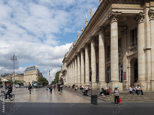 Facade of the Grand Theatre in Bordeaux