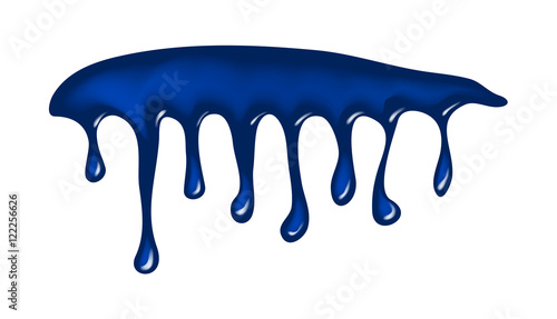 water ink drip, dripping paint vector symbol icon design.