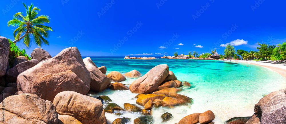 Obraz premium najpiękniejsze tropikalne plaże - Seszele, wyspa Praslin