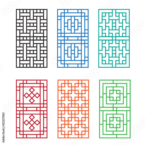 Chinese ornament for door, window, wall and fence