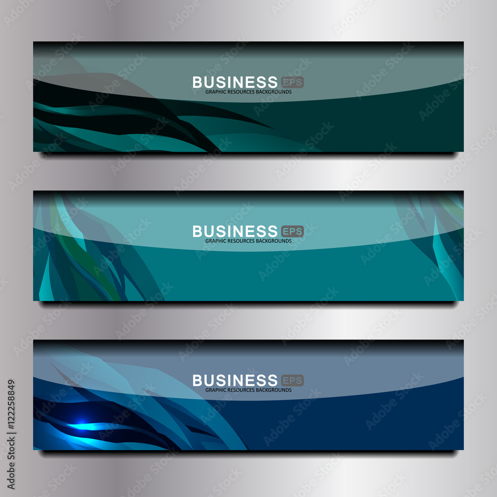 Fototapeta premium Business Banners Background Design, vector illustration