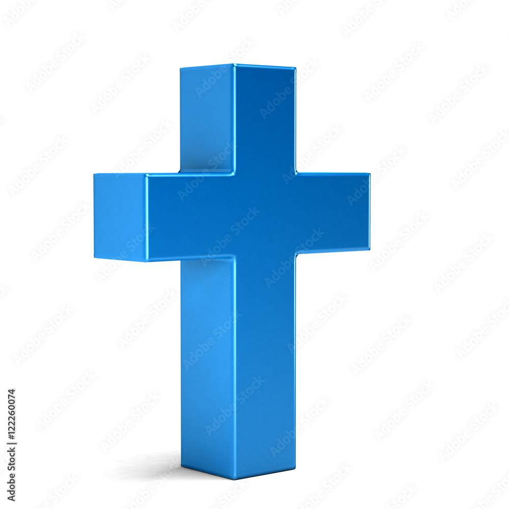 Obraz premium Christian Cross. 3D Rendering illustration
