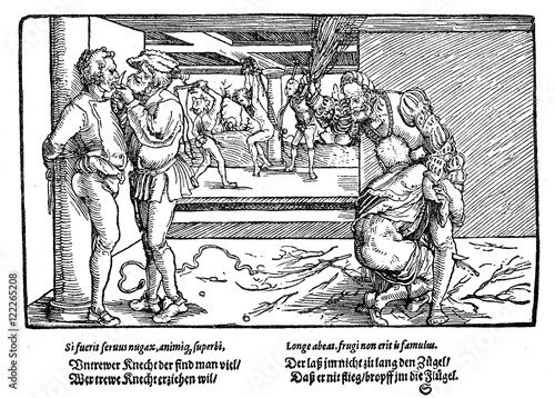 Konstfotografi Medieval feudal lifestyle, serfs punishment