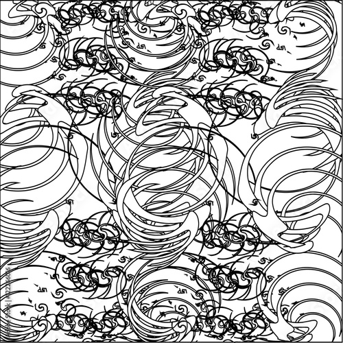 Wallpaper Mural Black and white abstract pattern Torontodigital.ca