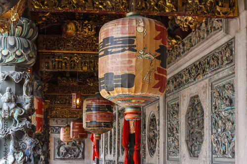 Fotografi Decoration of the clan house in George Town, Malaysia