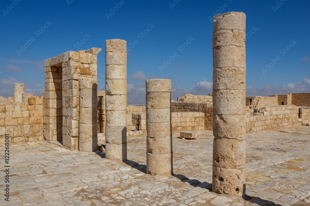 Ruins of the ancient Avdat settlement, Negev, Israel