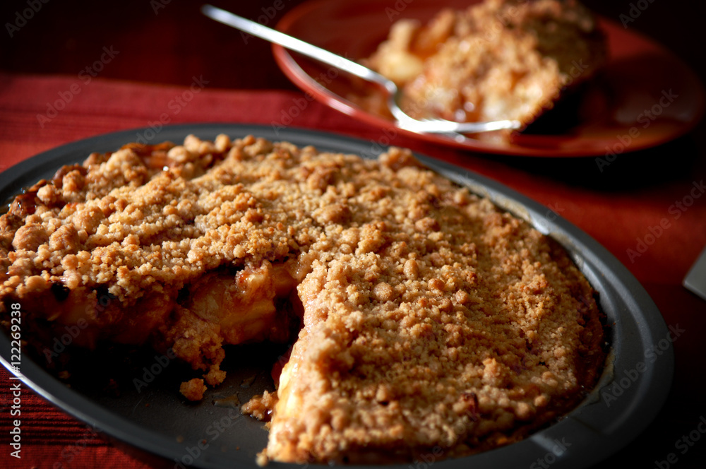 Apple pie close up Apple pie close up