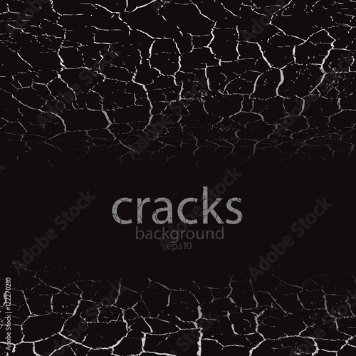 Perspective background with cracked surface