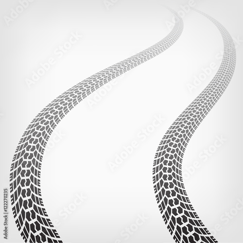 Vector winding trace of the terrain tyres
