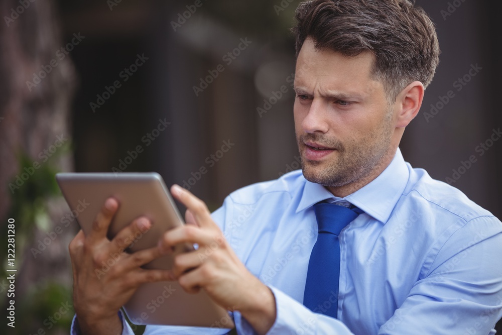 Businessman using digital tablet Businessman using digital tablet