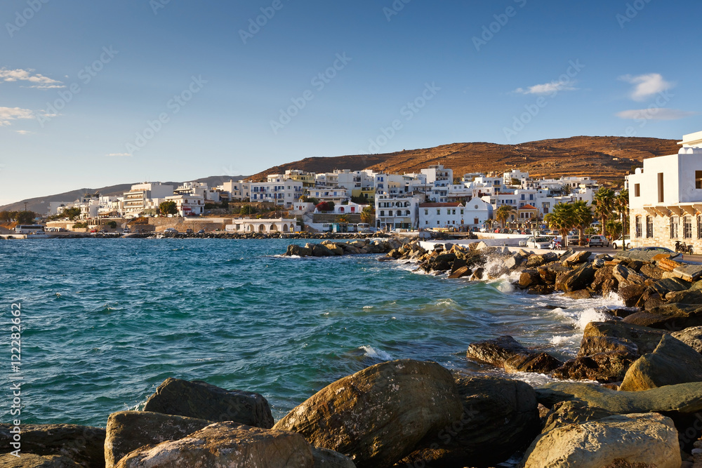 View of the town of Tinos.