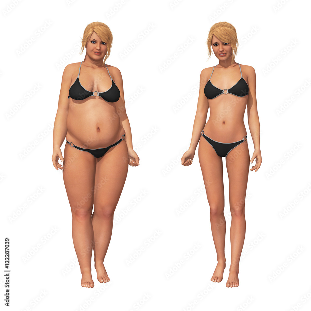 Woman Fat to Thin Weight Loss Transformation Woman Fat to Thin Weight Loss Transformation