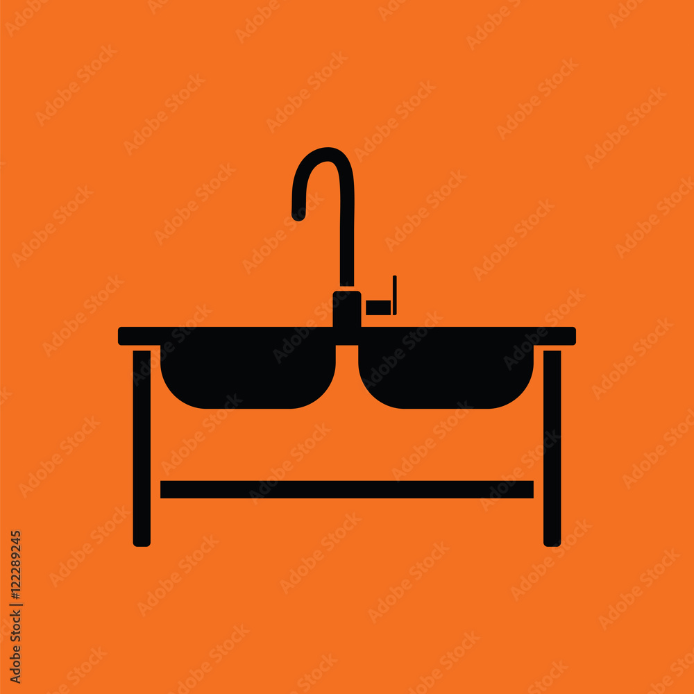 Double sink icon Double sink icon