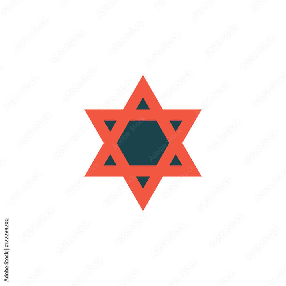 Star of David Icon Vector Star of David Icon Vector