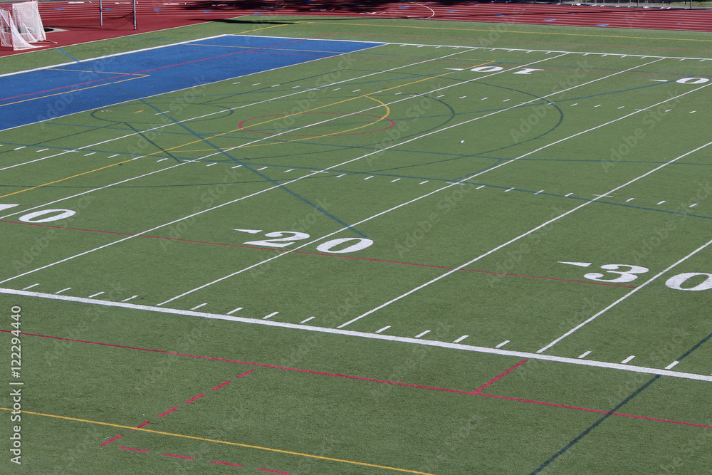Obraz premium View of the Football Field
