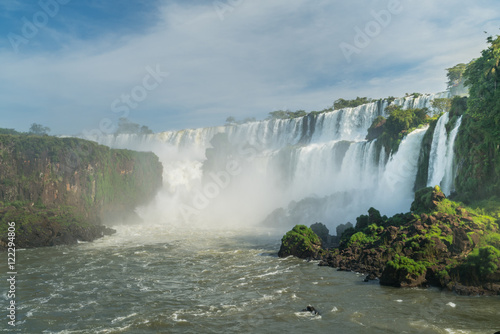 View point of Iguazu falls  Argentina