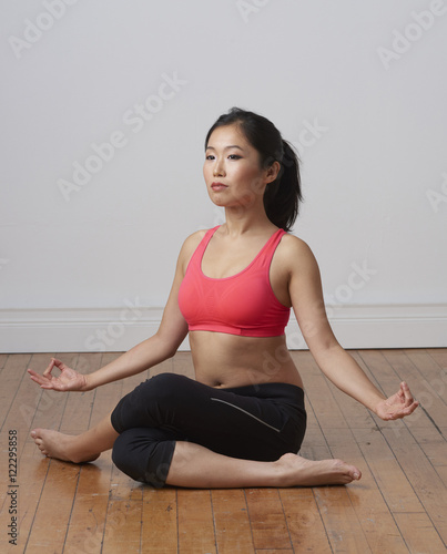 Young Asian Woman Preparing for Workout.