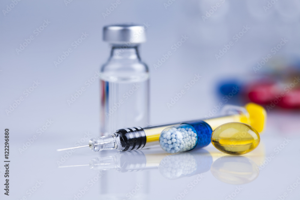 Composition with variety of drug pills background Composition with variety of drug pills background