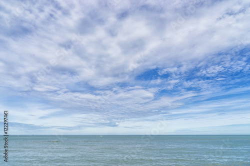 abstract scene of cloudscape on the sea with detail filter