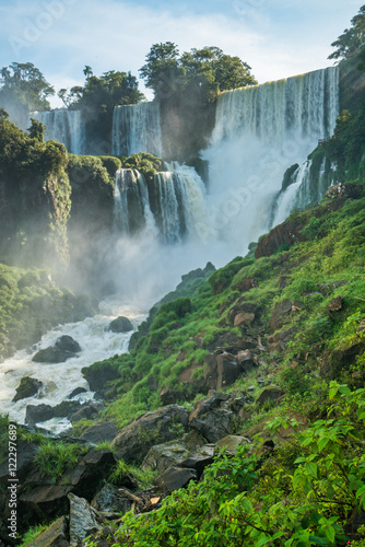 View point of Iguazu falls, Argentina