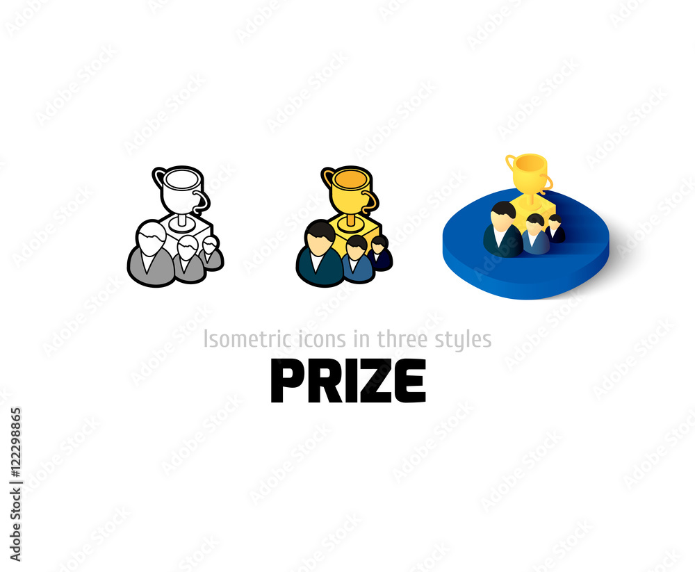 Prize icon in different style Prize icon in different style