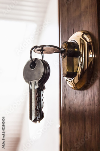 bunch of keys in the door well