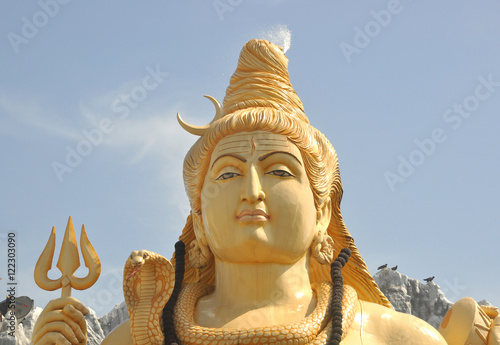 Lord Shiva statue in Bangalore City, India.