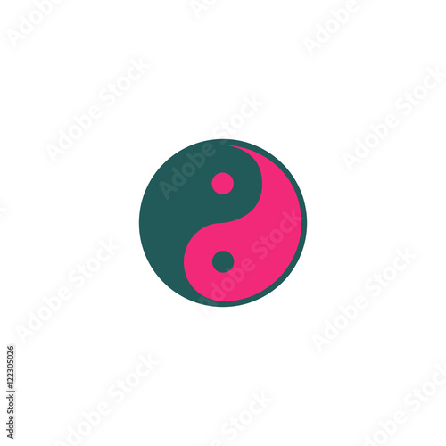 Ying yang Icon Vector