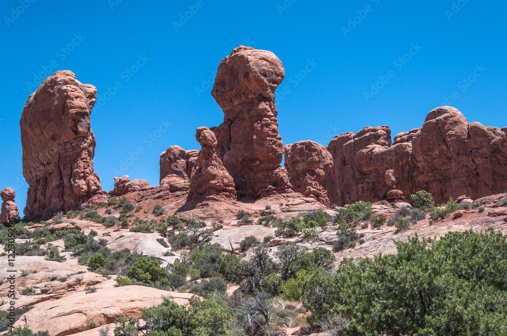 Buttes in Arches National Park,  Utah
