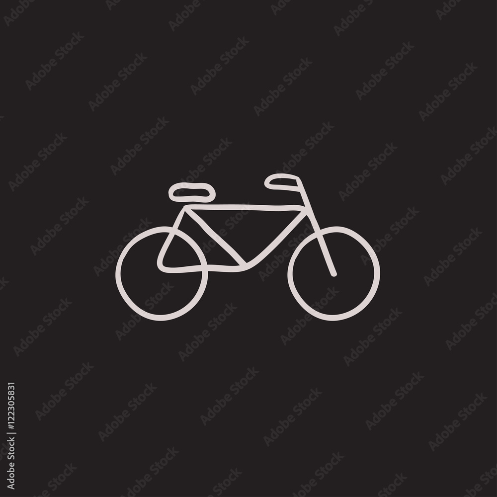 Bicycle sketch icon. Bicycle sketch icon.