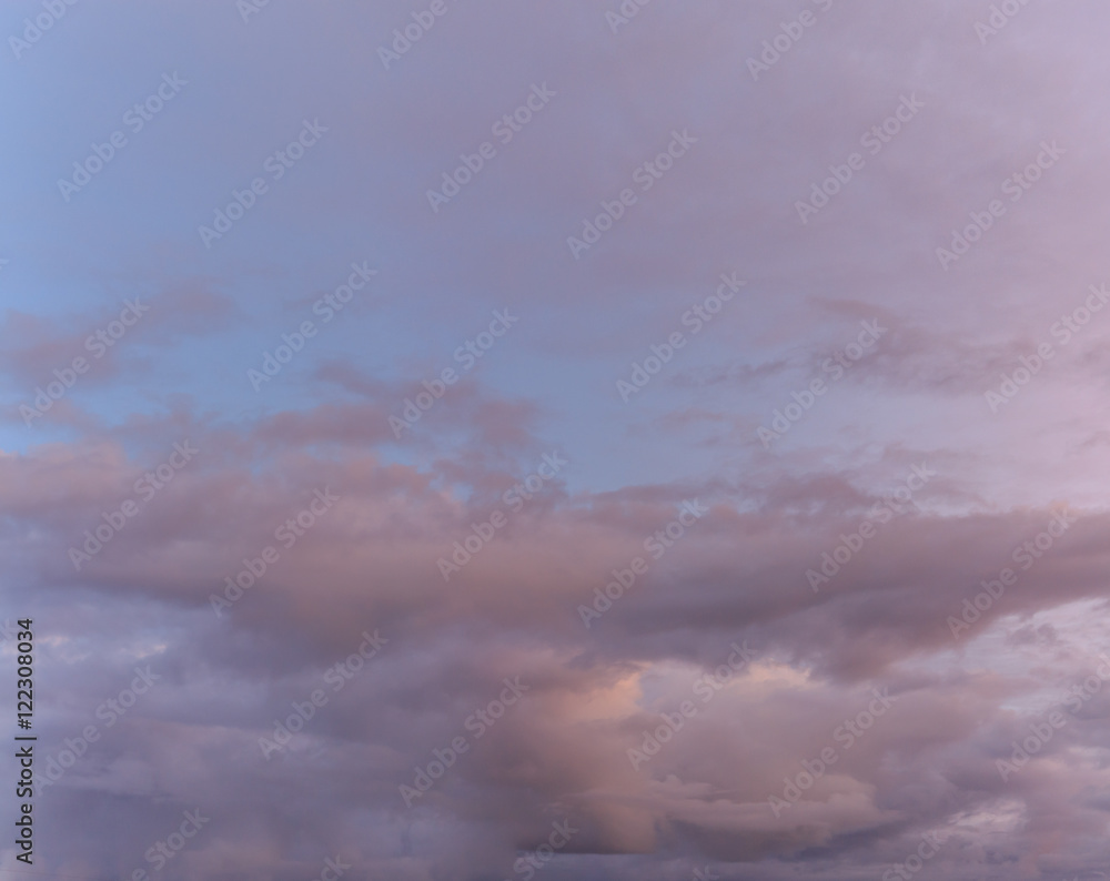 Colored evening sky Colored evening sky