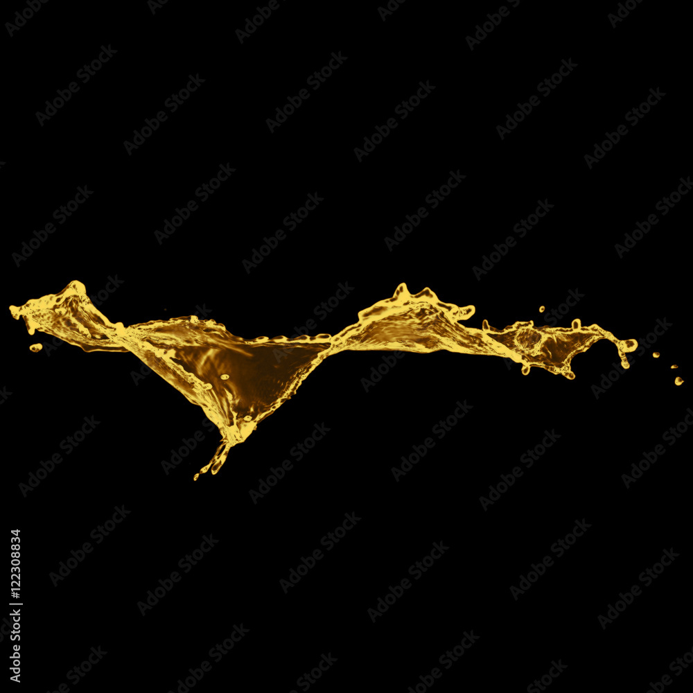 Fototapeta premium Elegant Golden Liquid Wave.